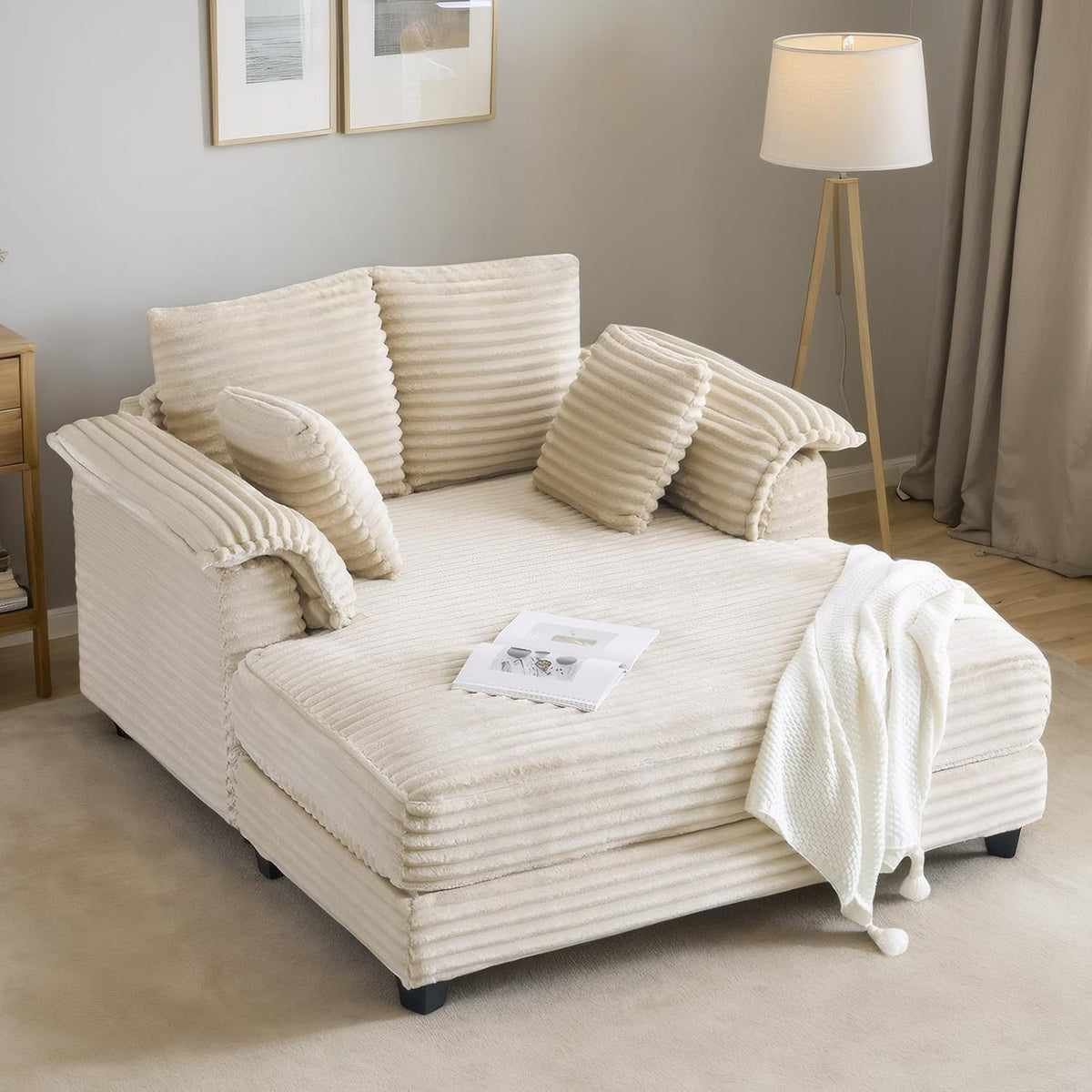lounge sofa 56 oversized reading sofa corduroy chaise