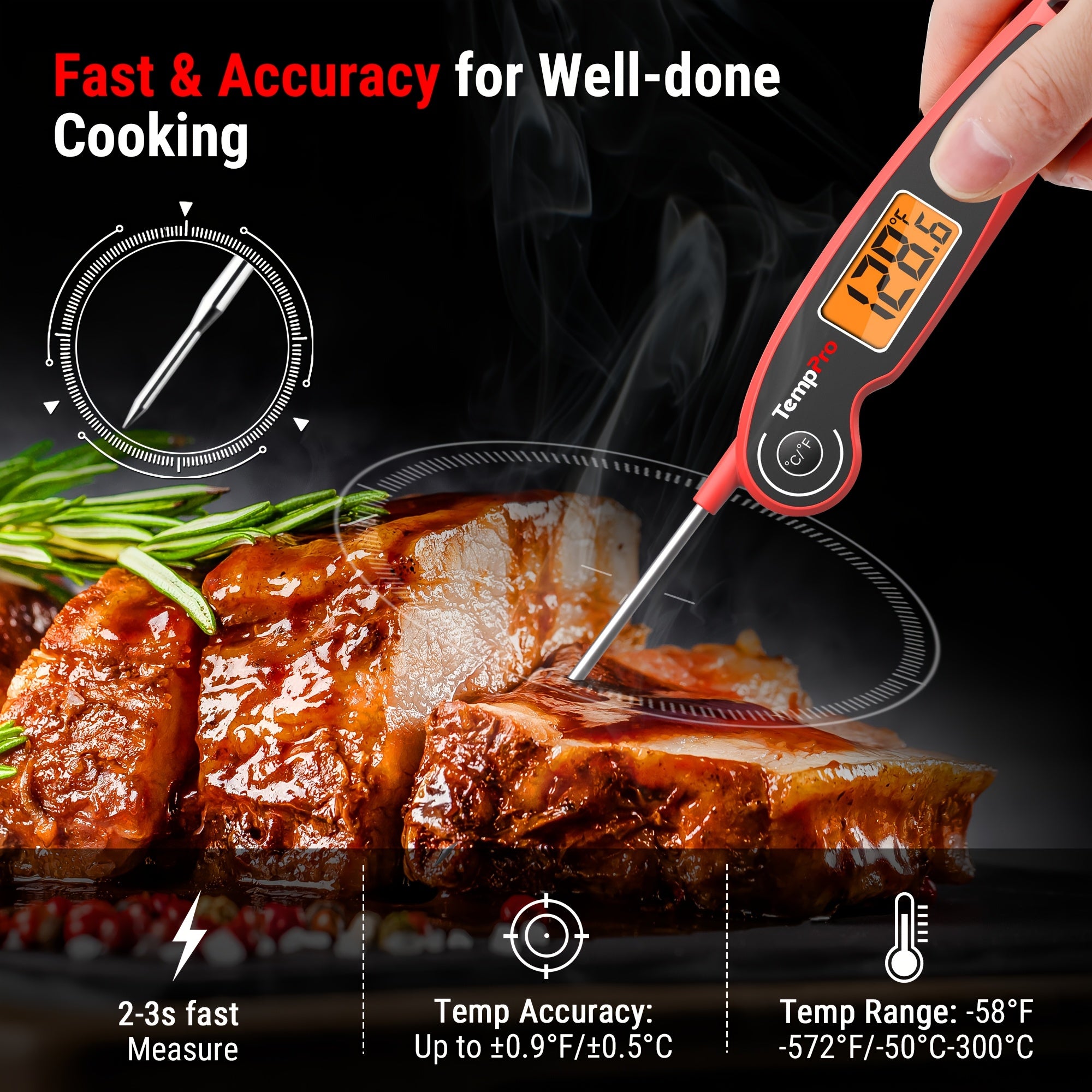 f05 digital meat thermometer cooking motion sensing