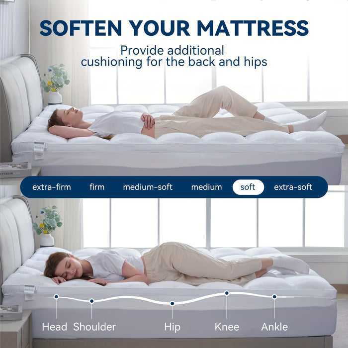 twin mattress topper 500 gsm cotton pillow top quilted