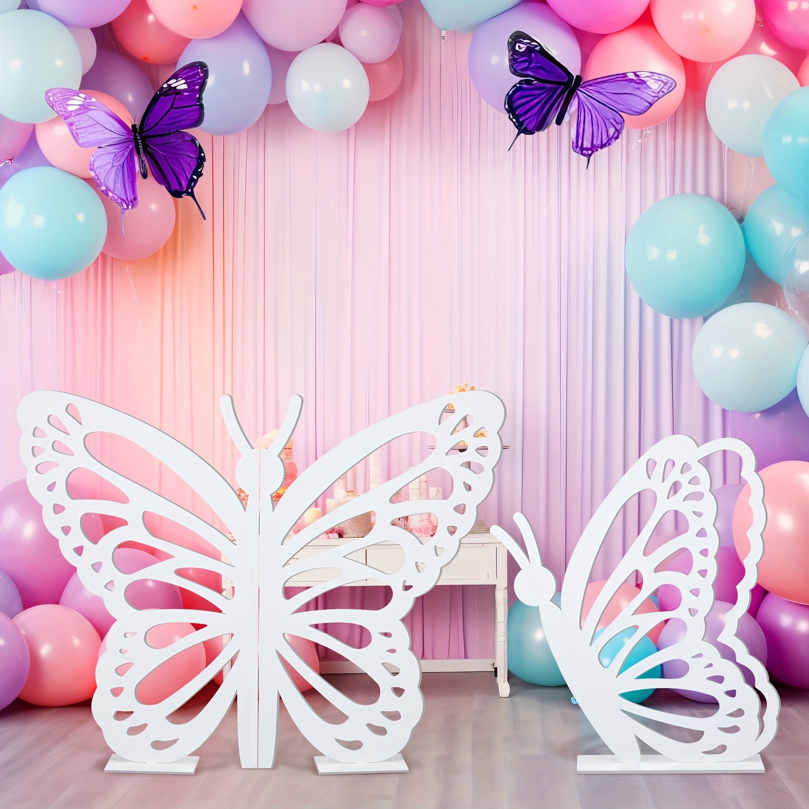 2pcs large wooden   props 20 17 5 standing wings