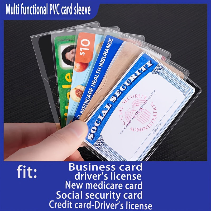 3 7 13 17pcs thickened pvc card protective covers soft