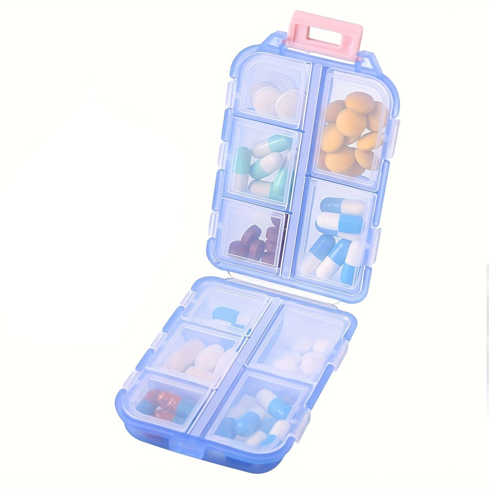 1 pack travel pill organizer 10 compartment pill case
