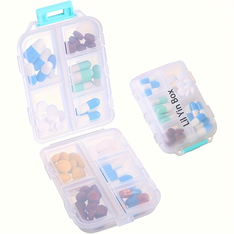 1 pack travel pill organizer 10 compartment pill case