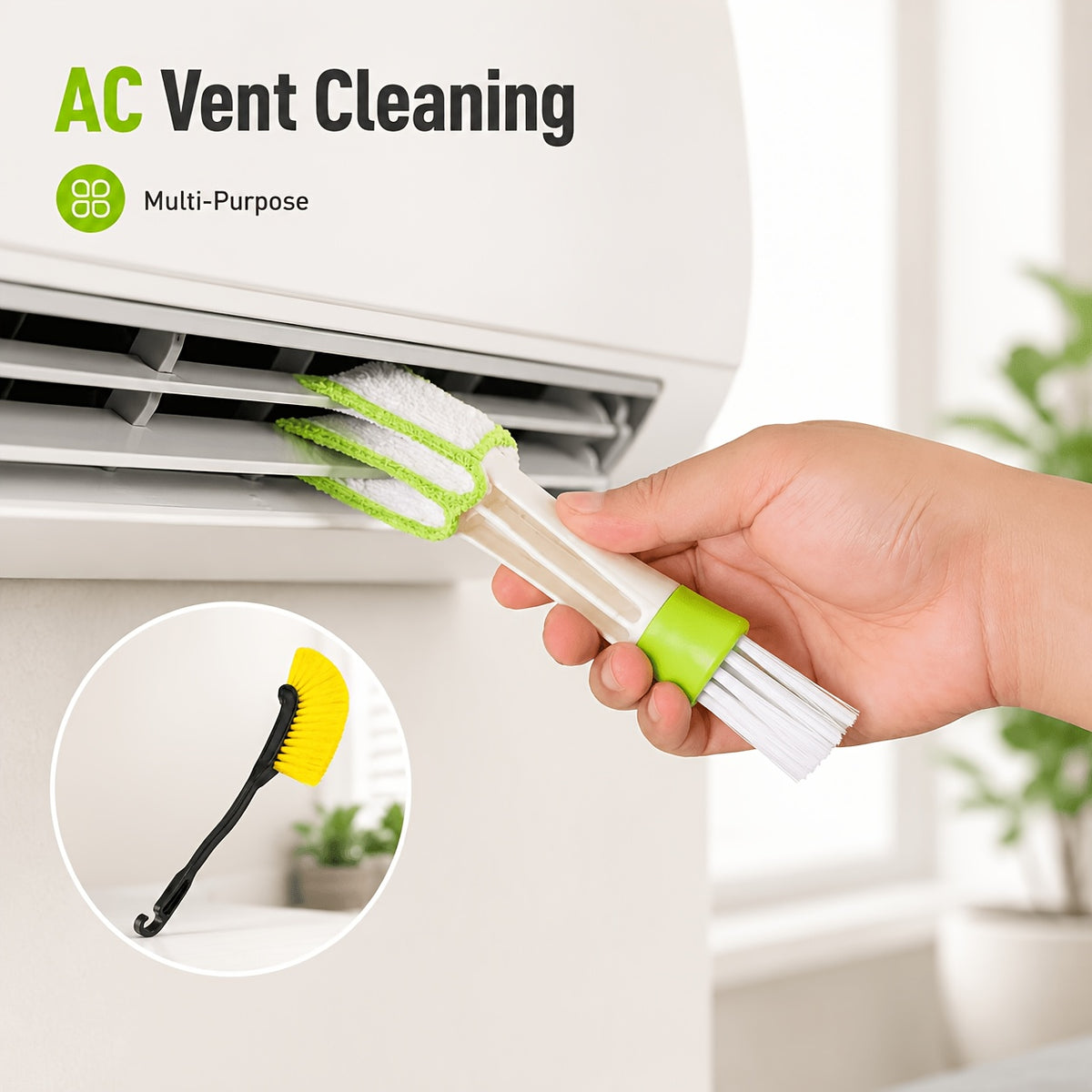 2pcs home fan dust brushes suitable cleaning fans air