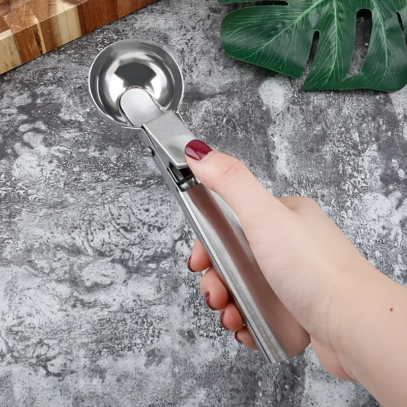 heavy duty stainless steel ice cream scoop trigger ideal ice