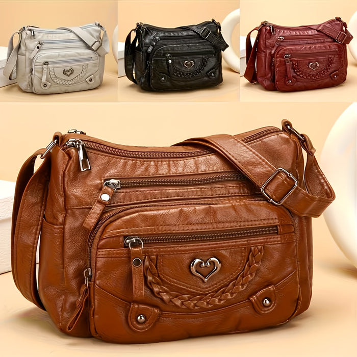 multi compartment tote bag soft texture stylish