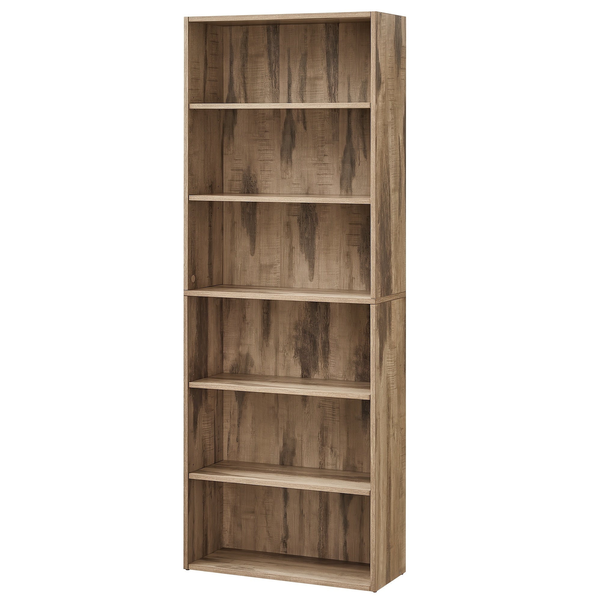 6 tier open bookshelf display space saving bookcase home