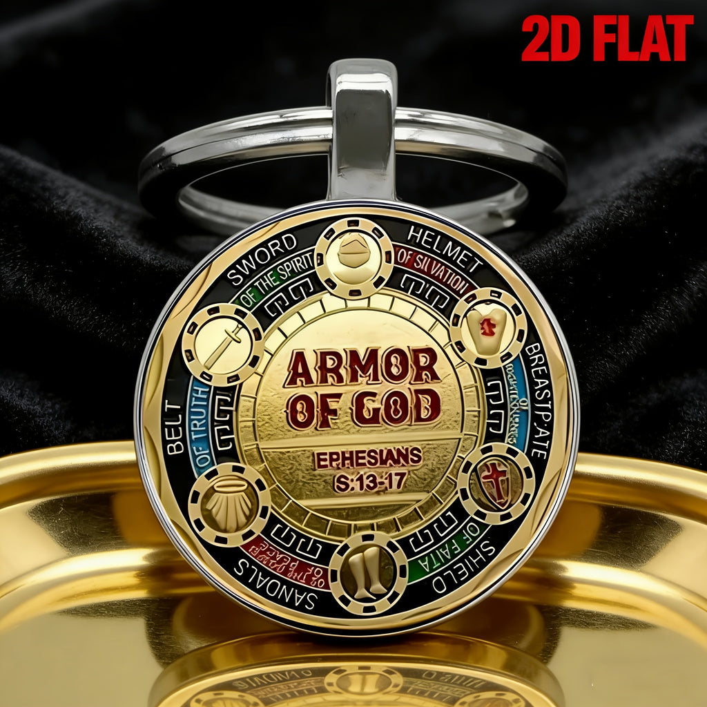 2d plane 1 faith keychain ephesians 6 11 gods   design