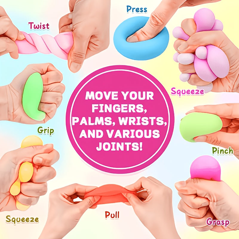 8pcs random color squeezable ball 8pcs in a pack a