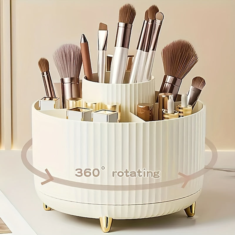 360 rotating makeup organizer 1pc plastic cosmetic storage 5