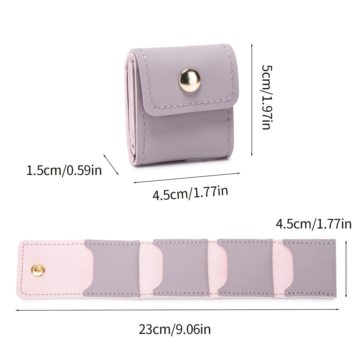 ladies wallet portable foldable jewelry roll coin purse mini