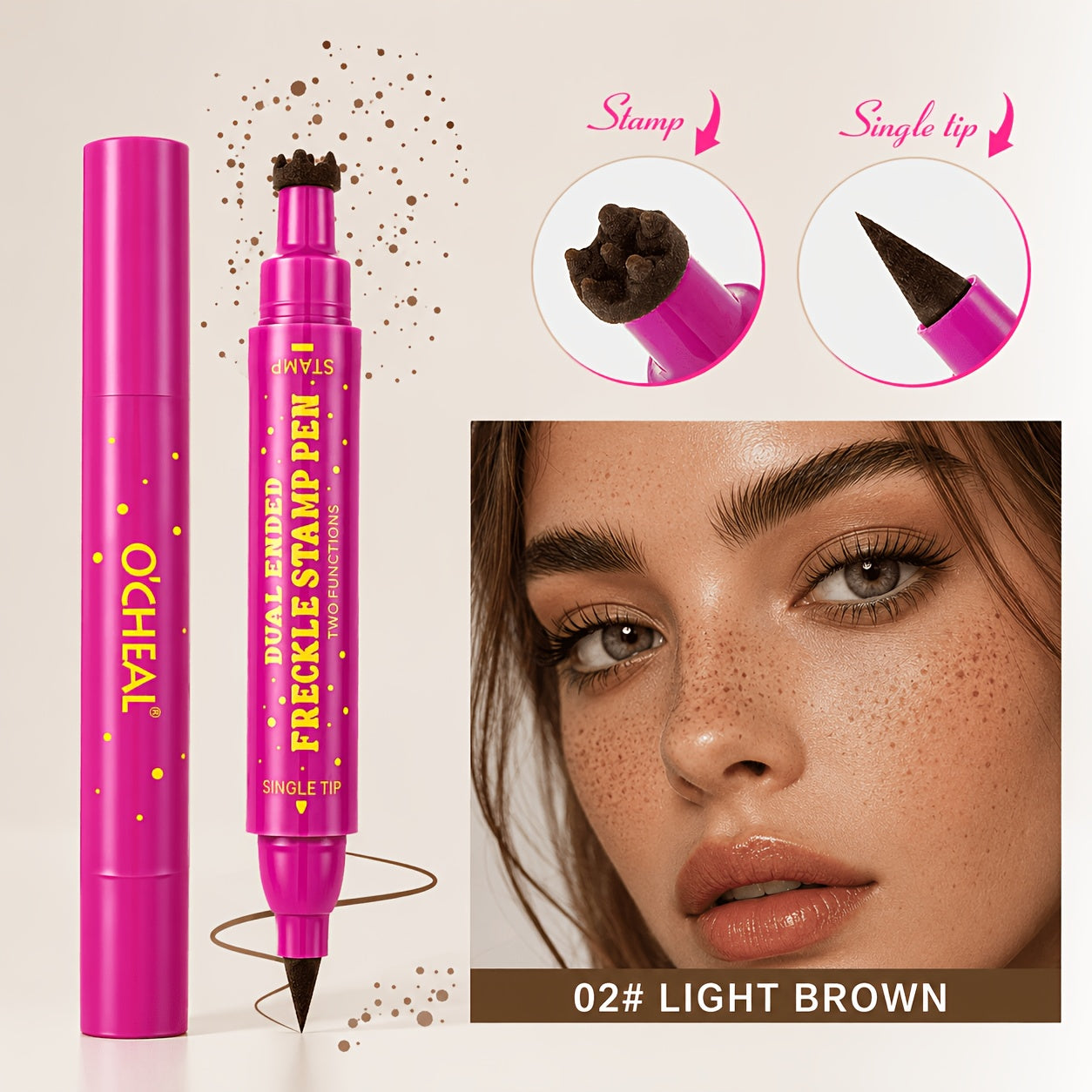 double headed freckle stamp eyeliner pen long lasting