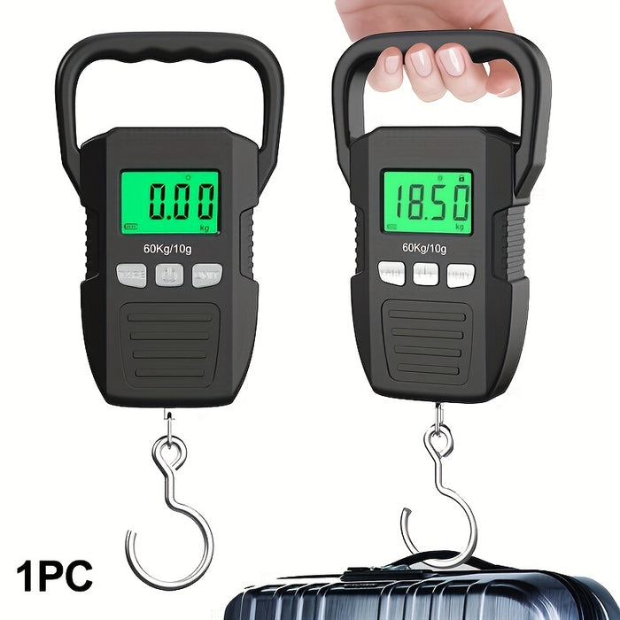 heavy duty digital hanging scale 132lb 60kg backlit lcd