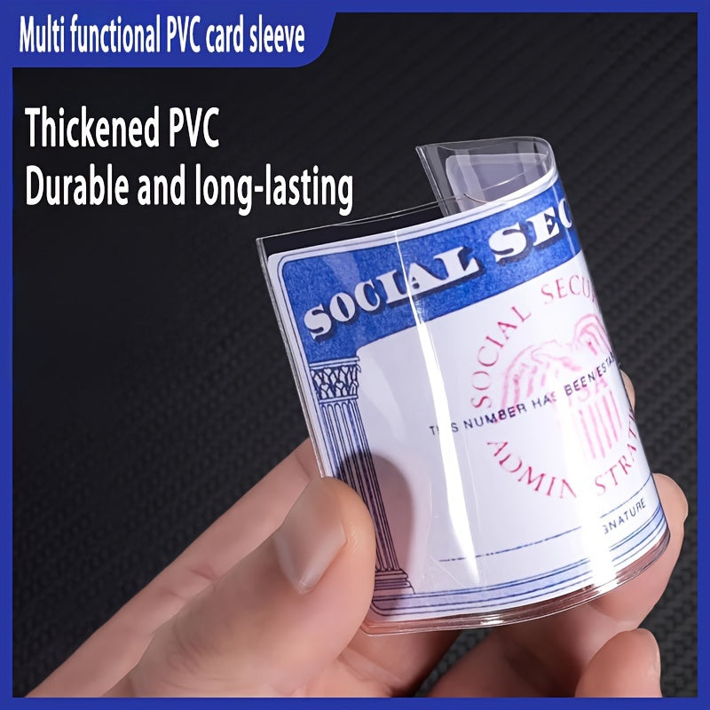 3 7 13 17pcs thickened pvc card protective covers soft