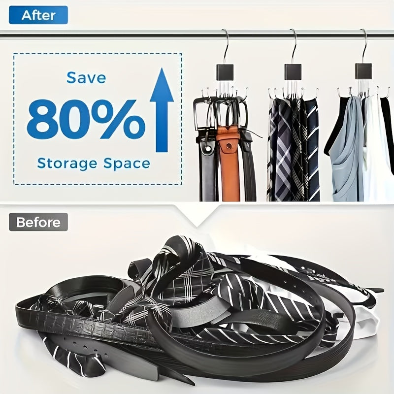 zxf multifunctional large capacity belt hanger rotatable