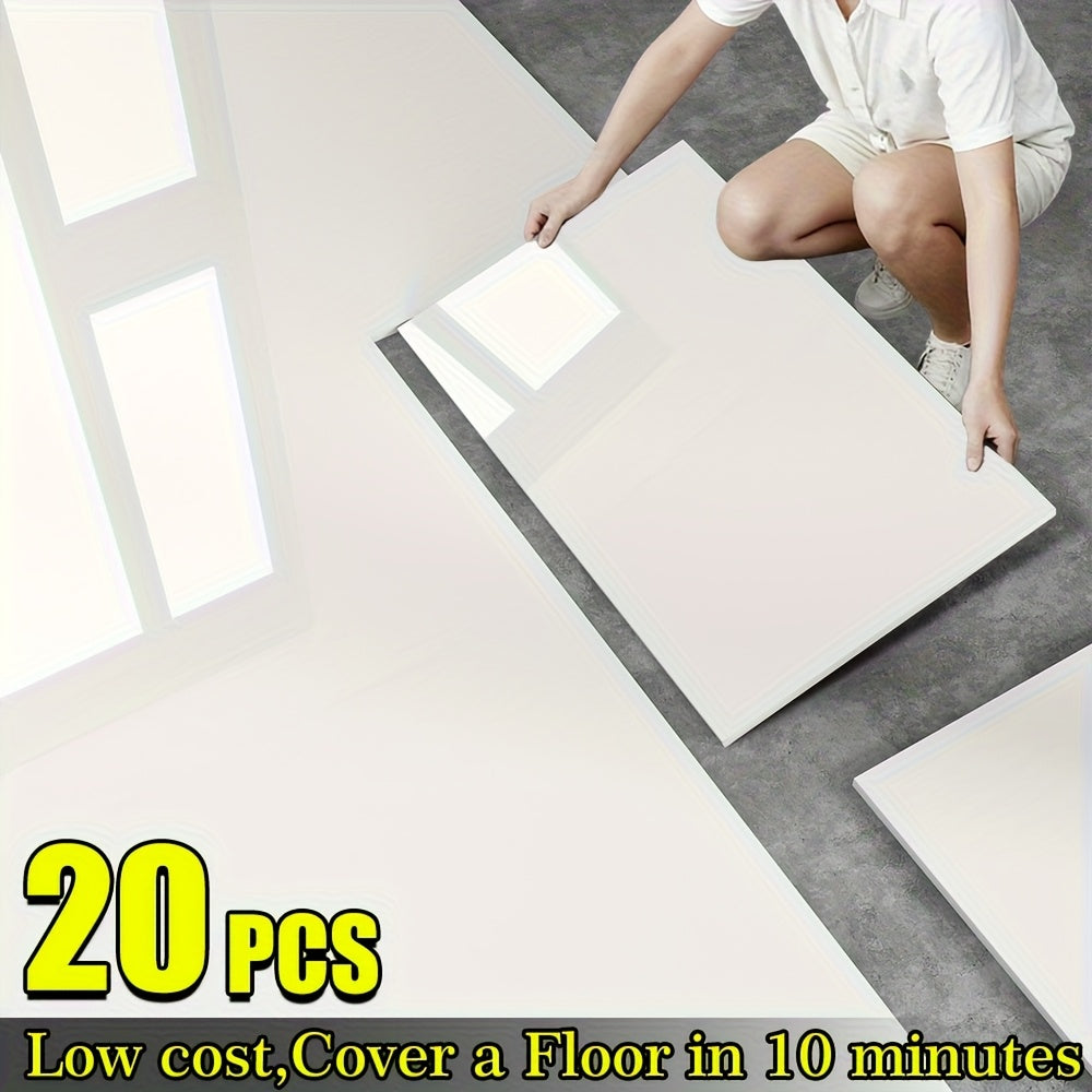 20 40 pack glossy marble floor stickers wall tiles self