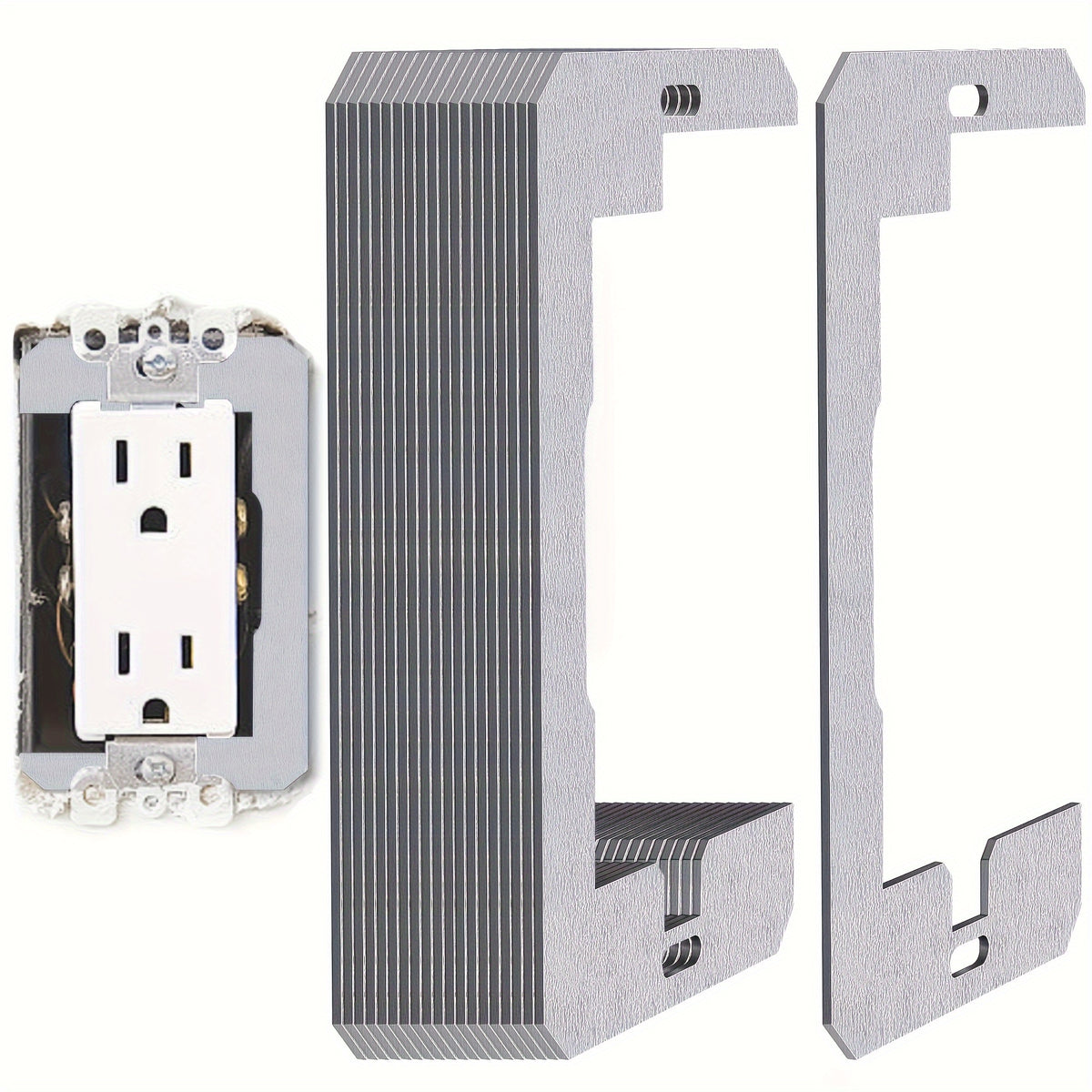 15pcs heavy duty metal wall plate spacers leveling shims