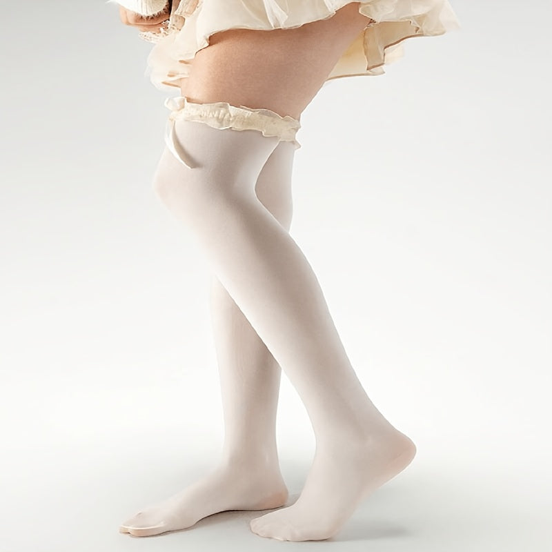 1 pair bow lace knee socks perfect   retro y2k