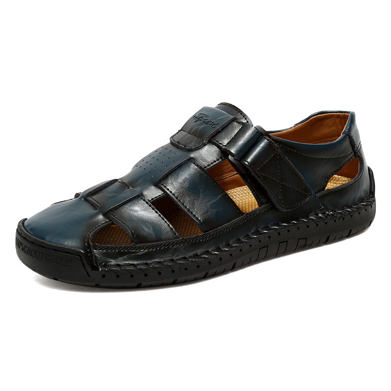 mens sandals hook loop fastener durable non slip outdoor
