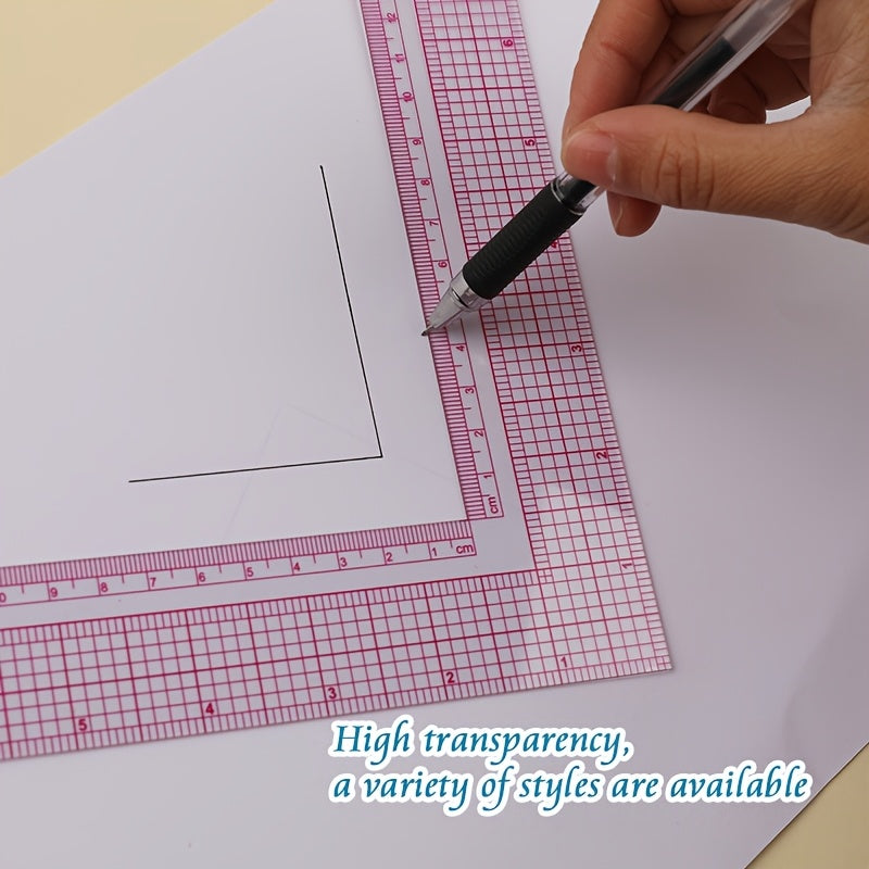plastic l shaped ruler curve sewing measurement tailor craft