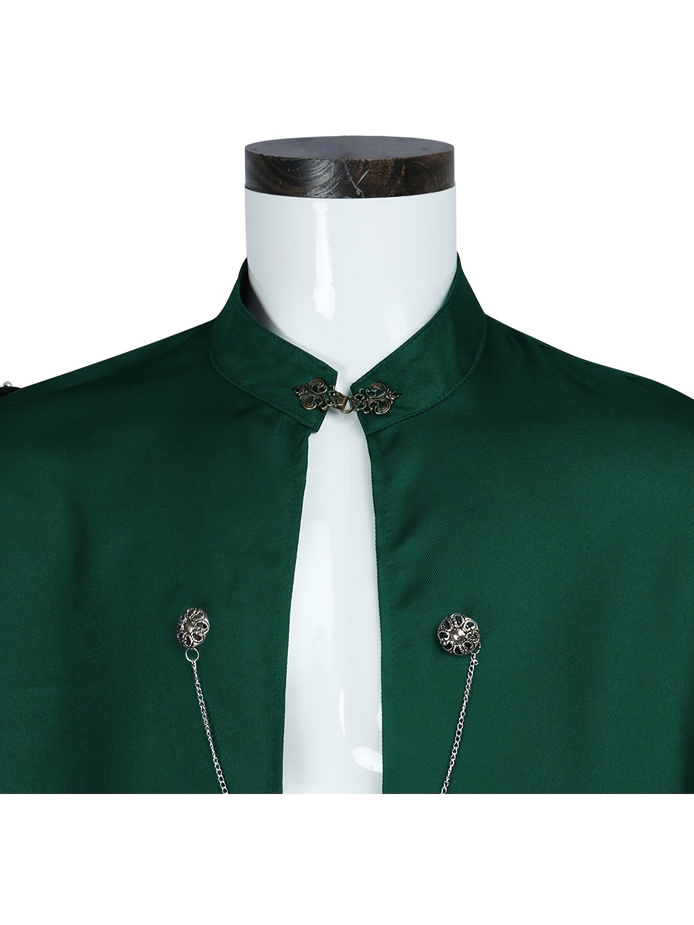 medieval gothic cloak cape   costume chain