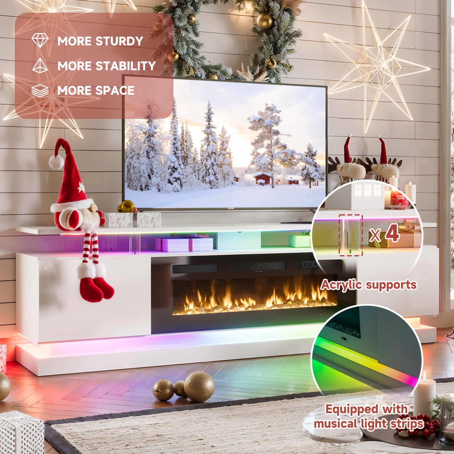 fireplace tv stand 36 inch fireplace 70 80 modern