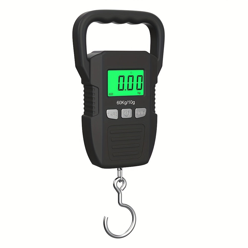 heavy duty digital hanging scale 132lb 60kg backlit lcd