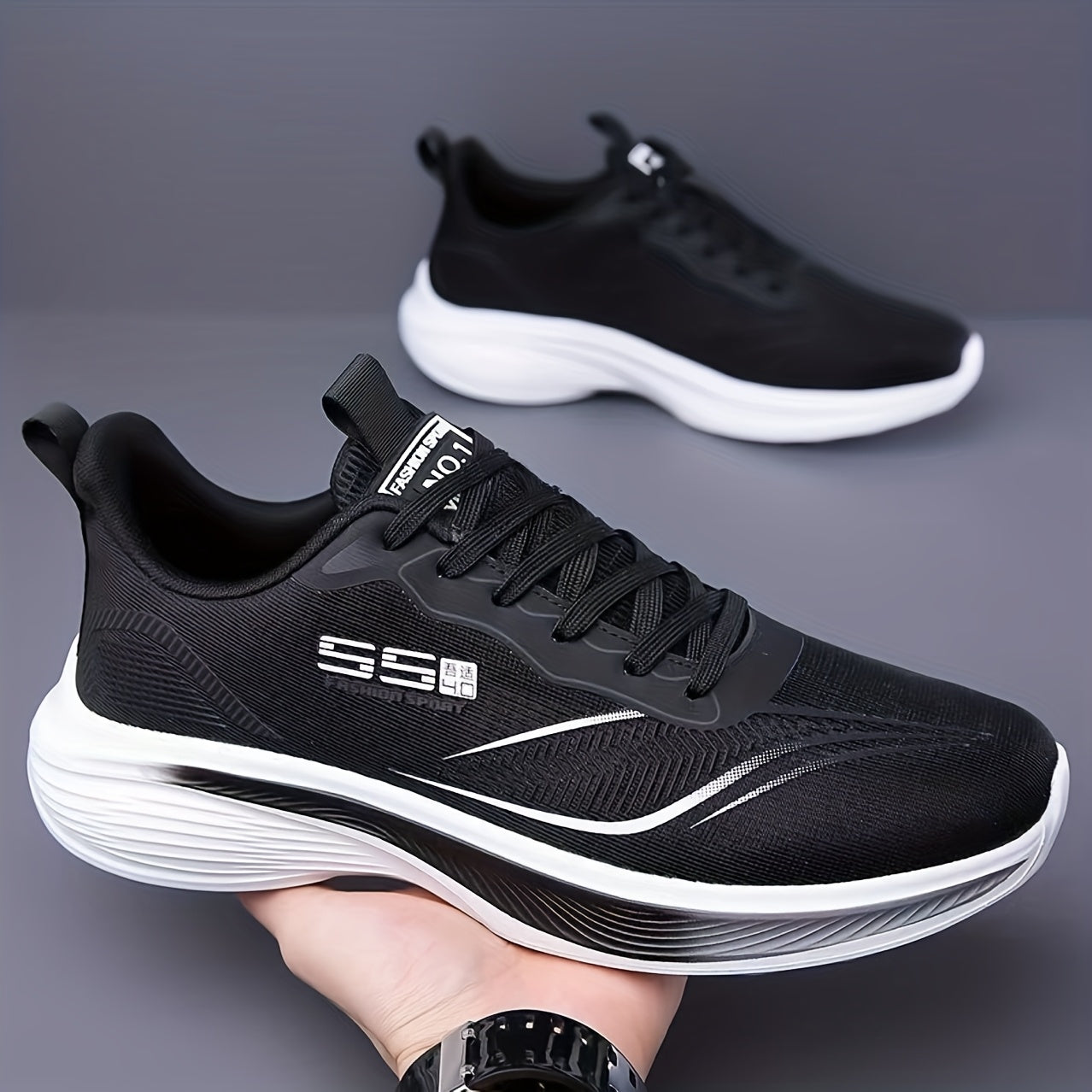 summer mens athletic shoes soft sole shock absorption mesh