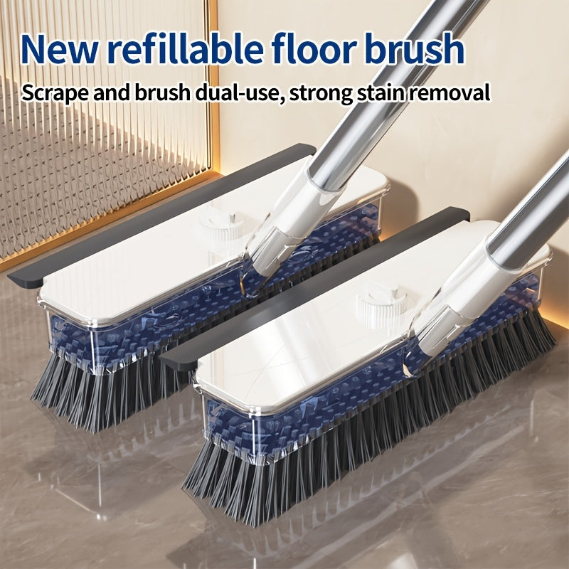 4 in 1 v shaped floor scrub brush liquid storage