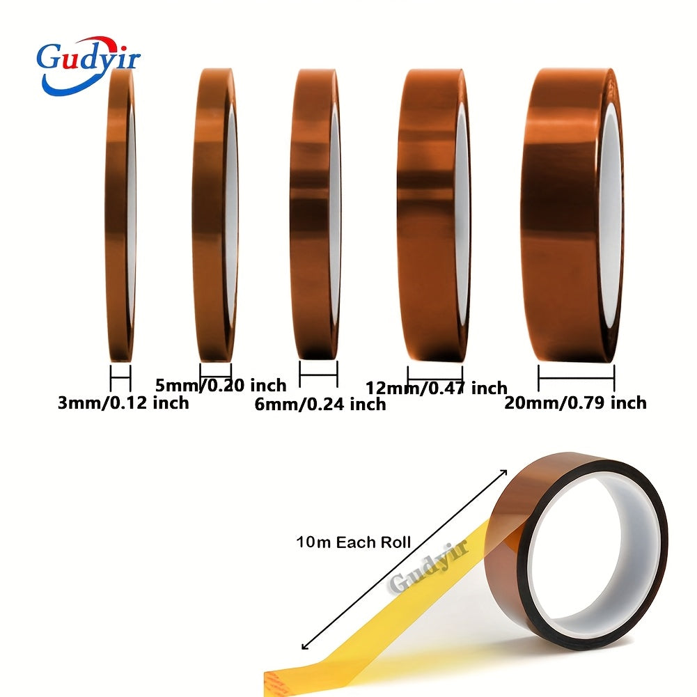 high temperature tape 5 pack multi size 1 8 15 64 15 64 15