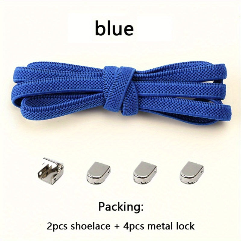 no tie elastic shoe laces sneakers stretchy polyester