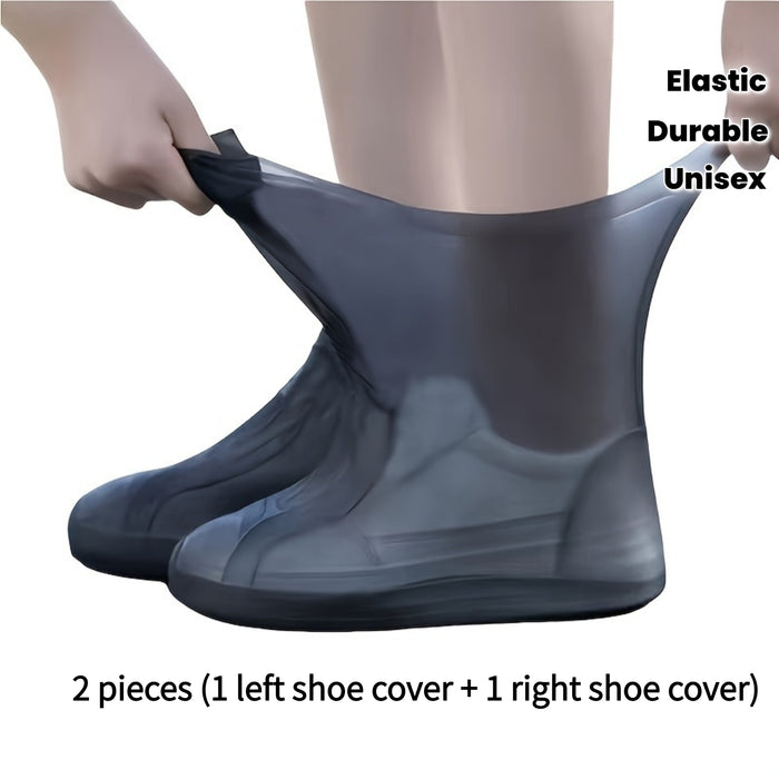 waterproof rain shoe covers women reusable anti slip wear