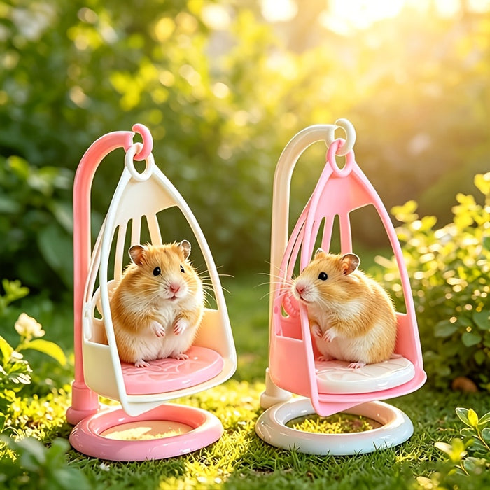 2pcs set breathable rocking chair small animals in luxurious