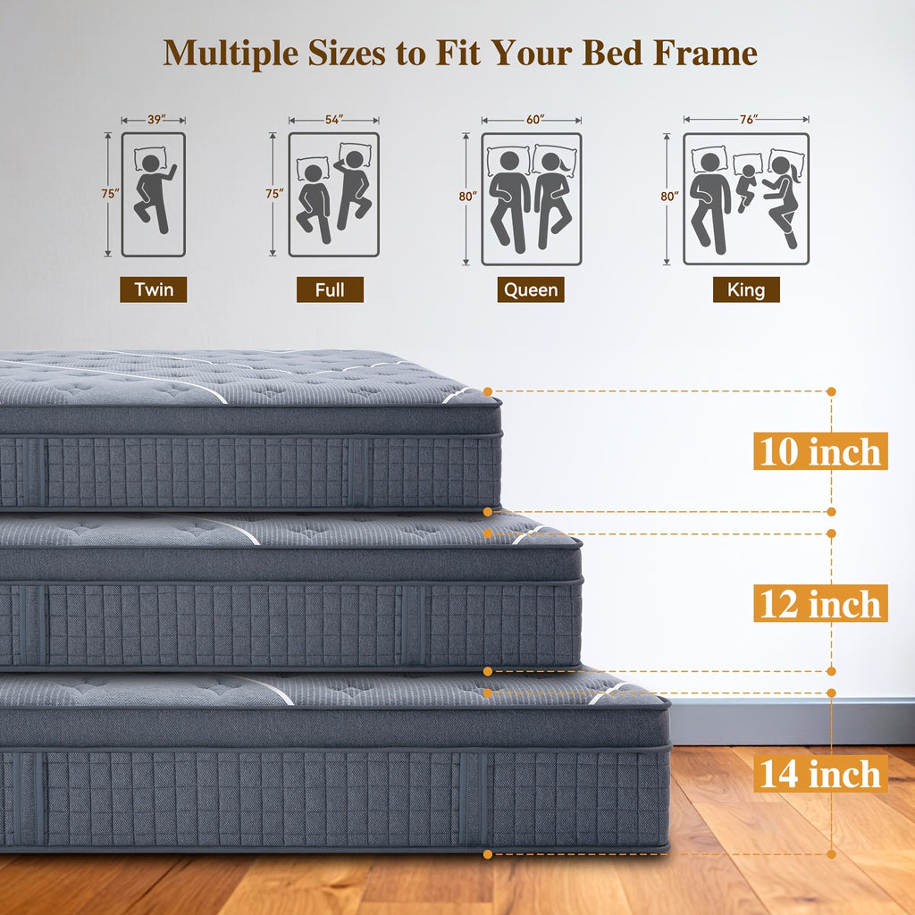 king size 16 inch   mattress memory foam