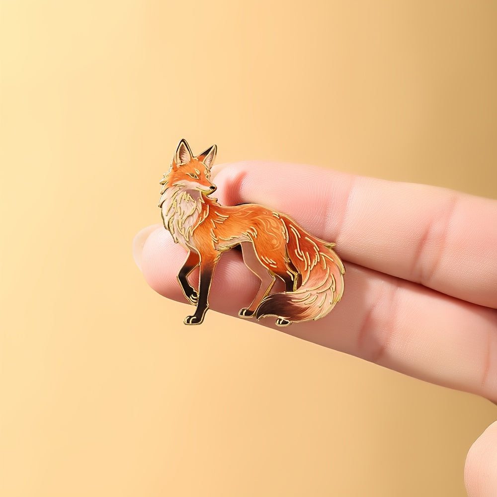 fantasy gradient elegant     fox enamel pin