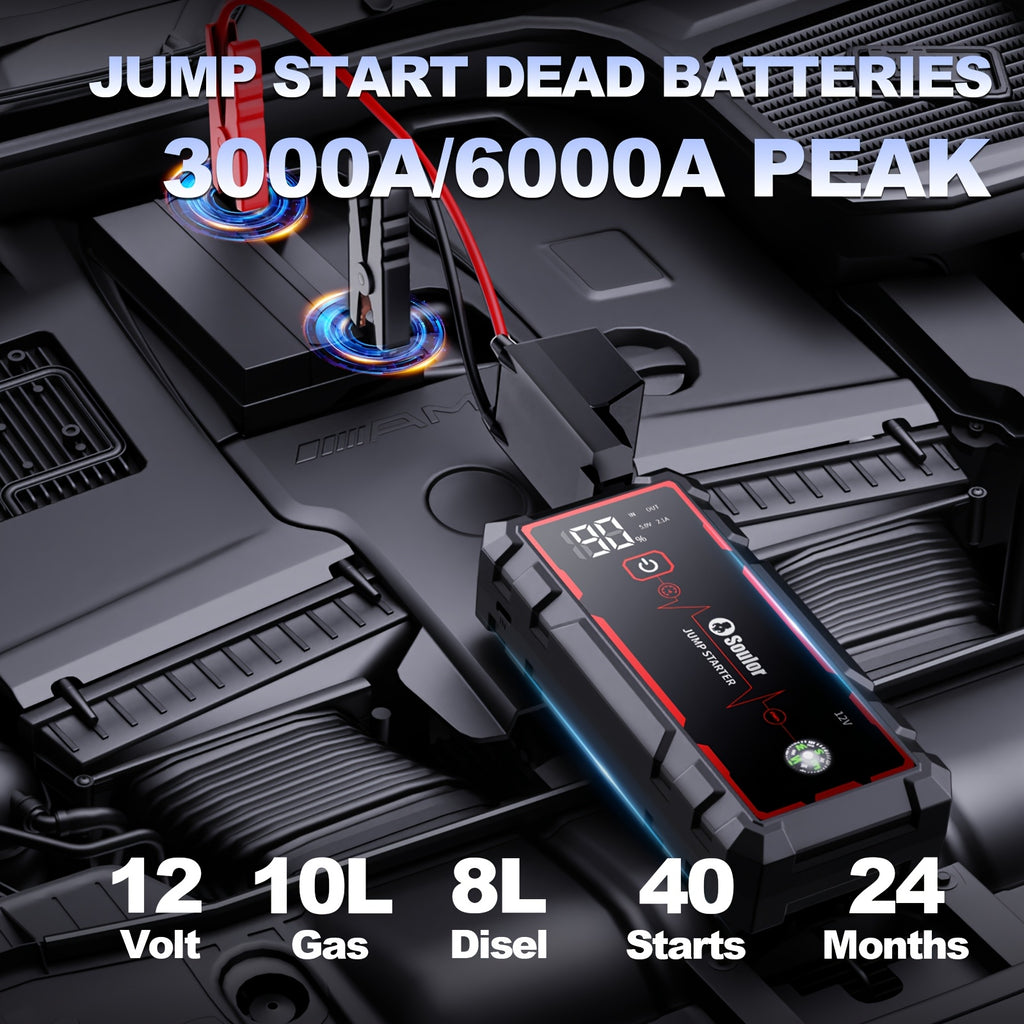 car jump starter 3000a 6000a portable starter power