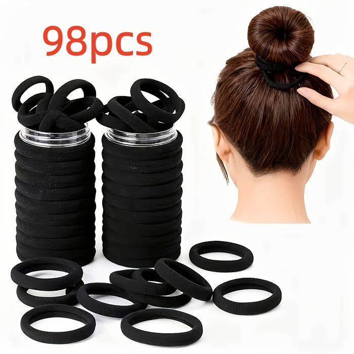 49 98pcs   hair tie super elastic hair rope durable