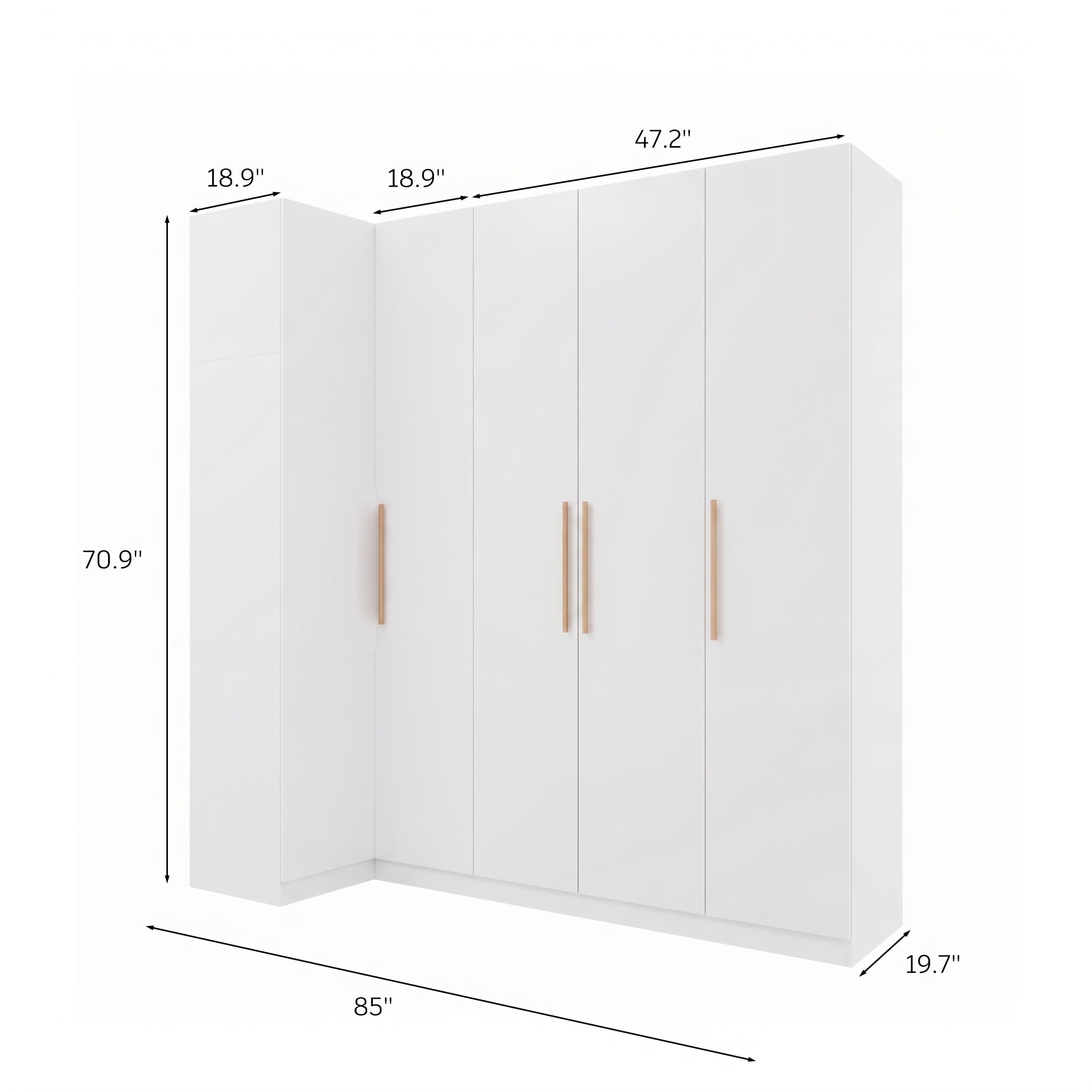 modern corner wardrobe   closet storage cabinet