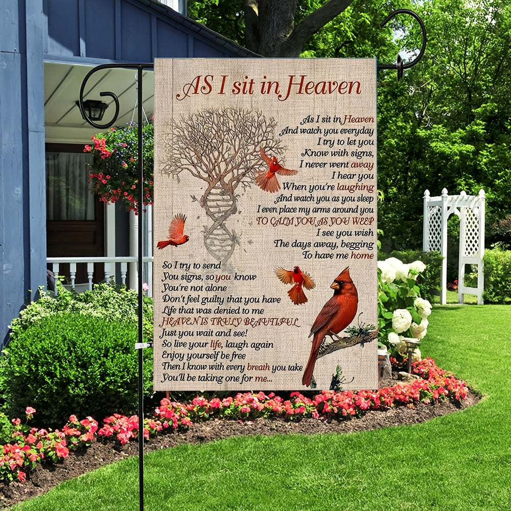 1pc memorial   garden flag rest in heaven a
