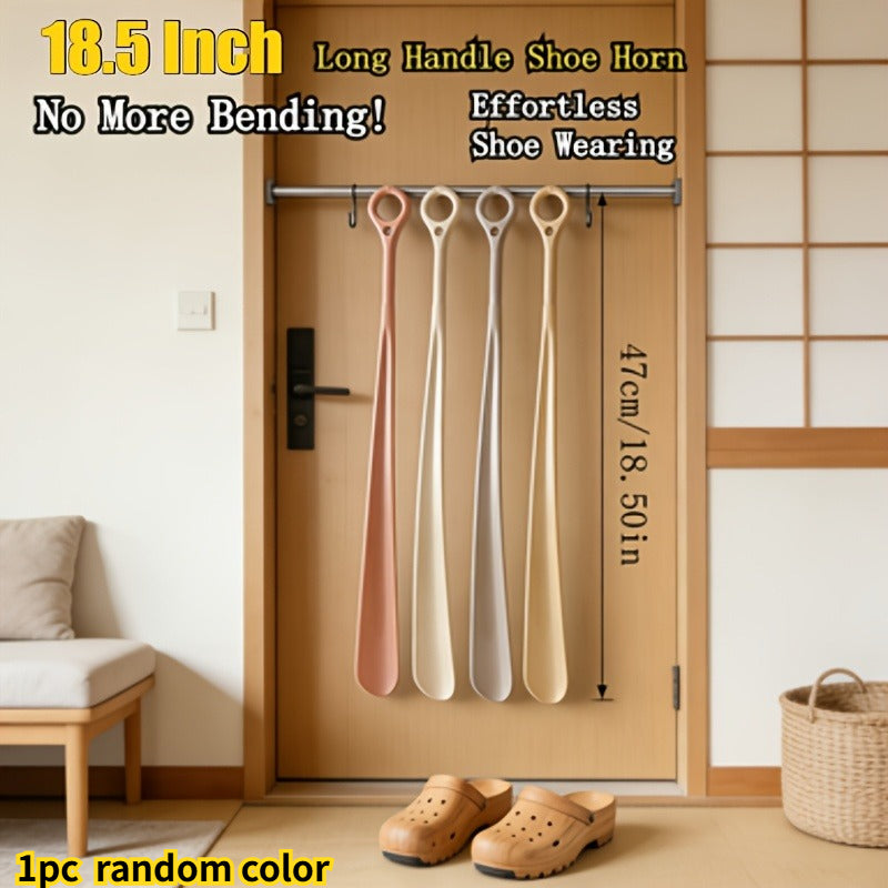 18 0 18 5 inch extra long shoe horn ergonomic fan shaped