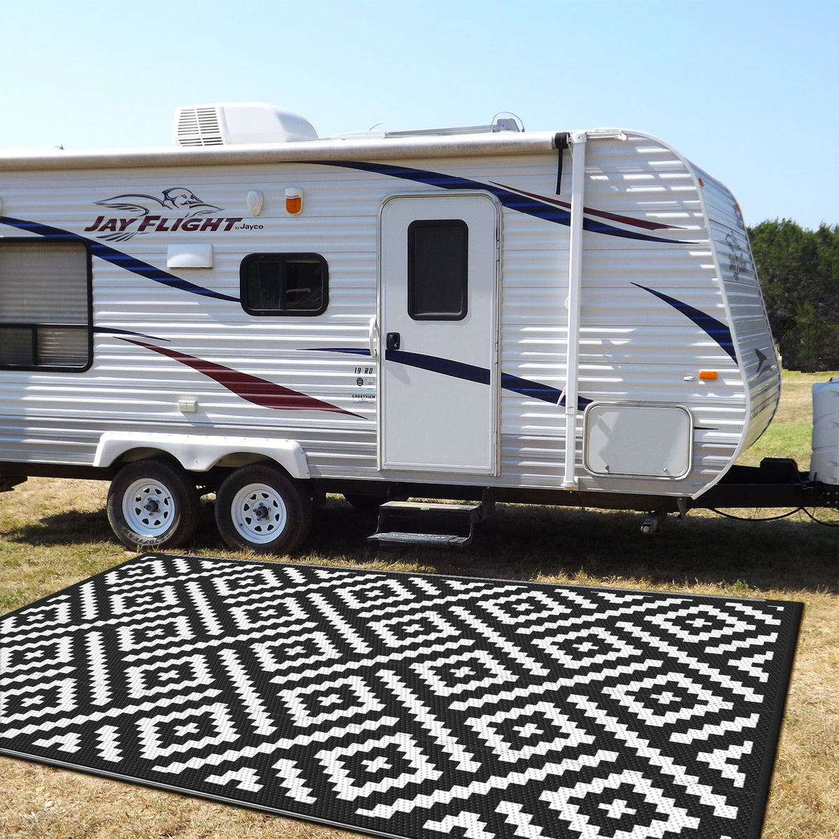 outdoor mat reversible plastic straw camping mat patio deck
