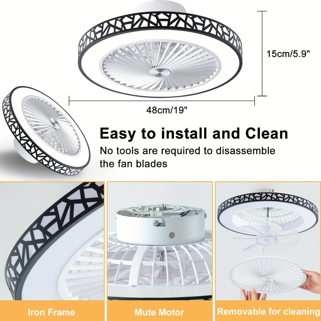 19 modern low profile ceiling fan 6   reversible