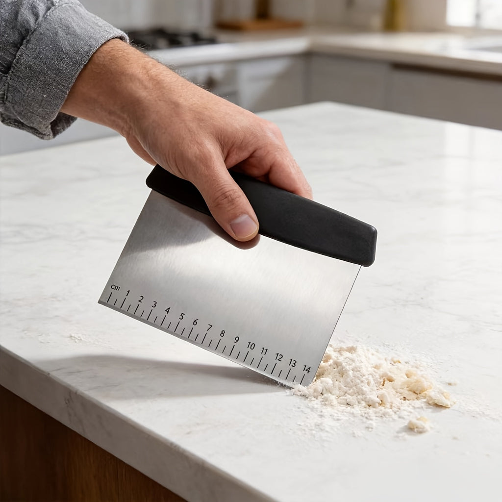 stainless steel scraper dough cutter   spatula