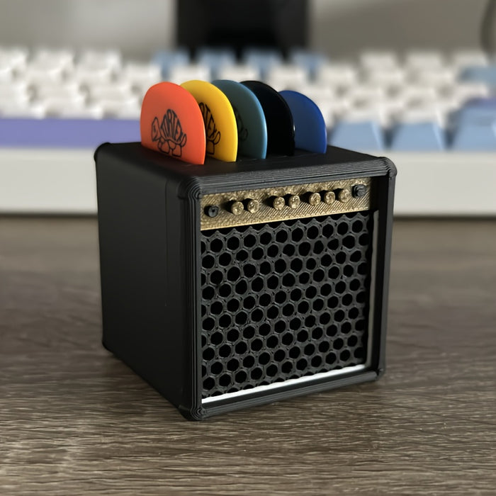 guitar pick holder   color picks vintage speaker