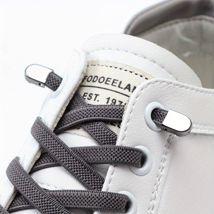 no tie elastic shoe laces sneakers stretchy polyester