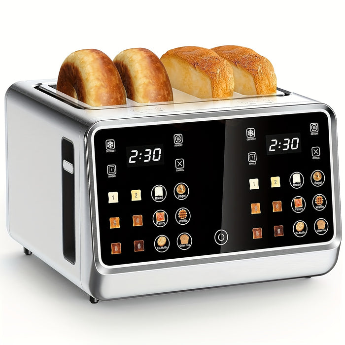 toaster 4   stainless steel digital smart toaster