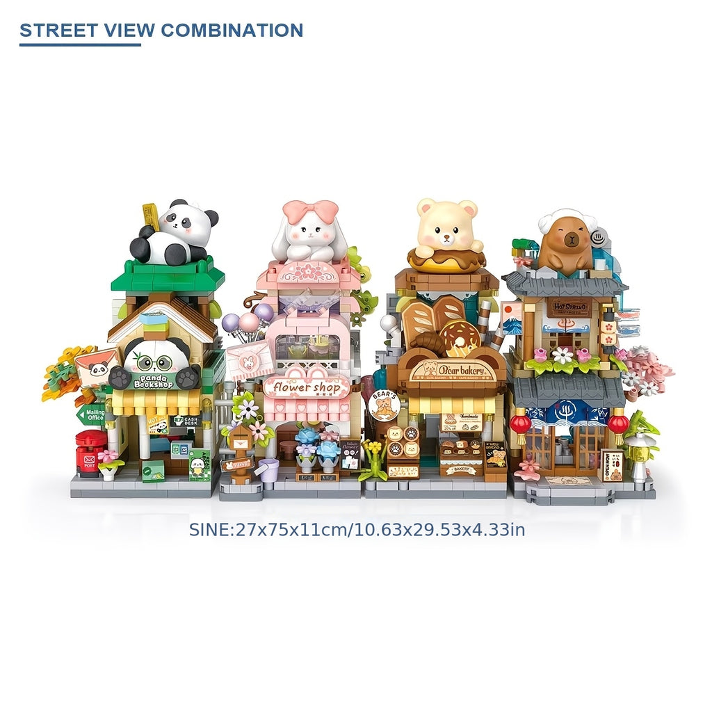 openable panda   building blocks multi style suitable